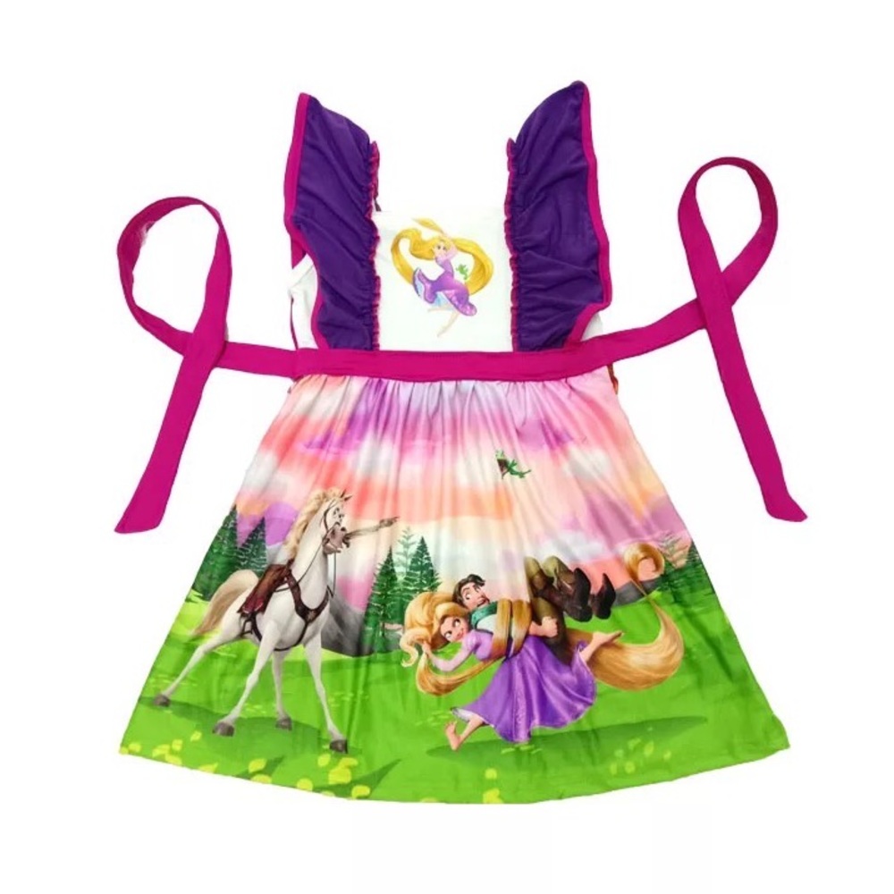 Princess Rapunzel Cute Pink Dress